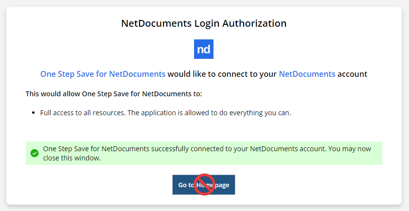 OSS-ConnectionAllowed-GoToHomepage